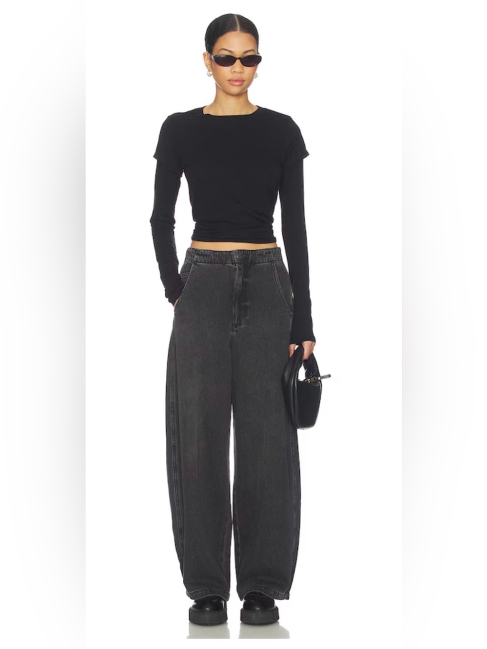 NWT: Pistola Lottie High Rise Relaxed Bowed Jeans in Zen, sz. 25 ($208 retail)